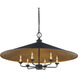 Brussels 6 Light 36 inch French Black Pendant Ceiling Light